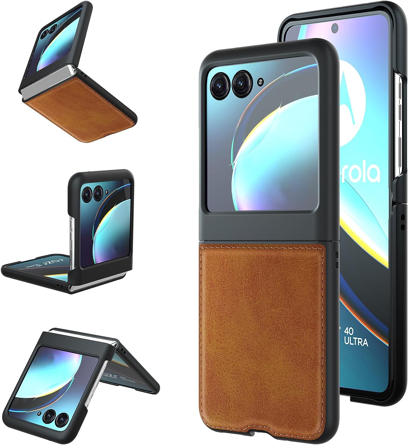 Étui en cuir pour Motorola Moto Razr+ Plus / Razr 40 Ultra (2023) Étui en cuir pour Motorola Moto Razr+ Plus / Razr 40 Ultra (2023)